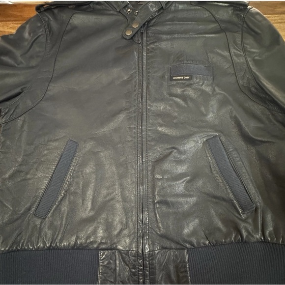 Vintage‎ Members Only Navy Bomber Jacket - Picture 2 of 16